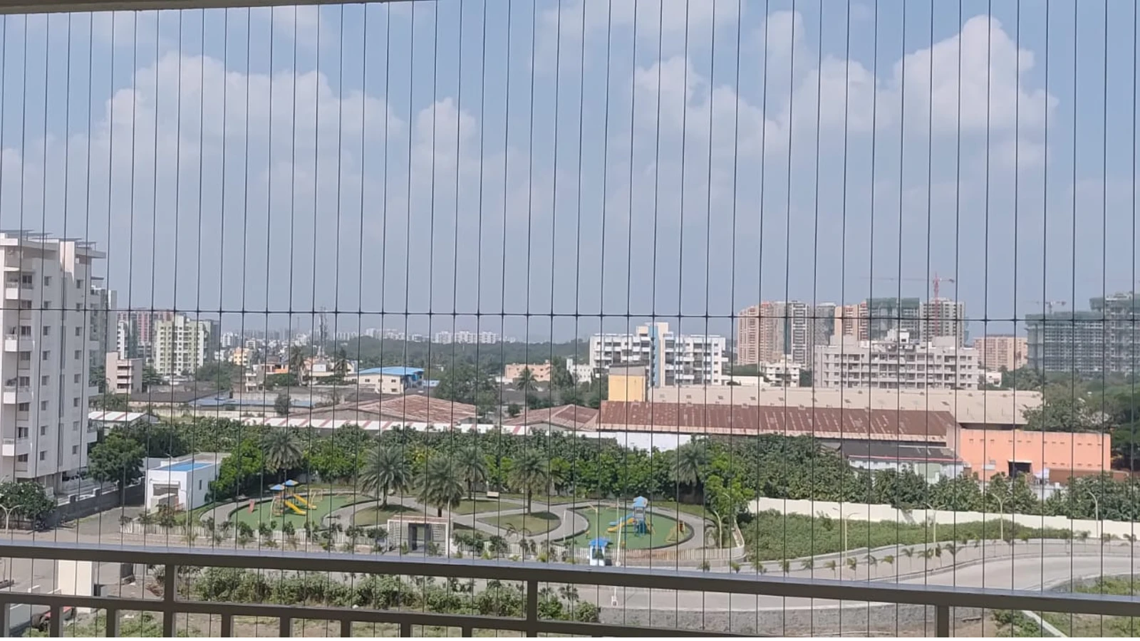 Modern invisible grill for windows and high-rise homes