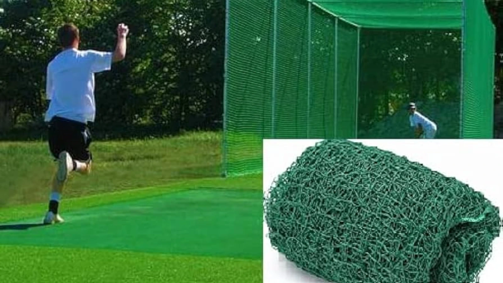 Playground safety net setup